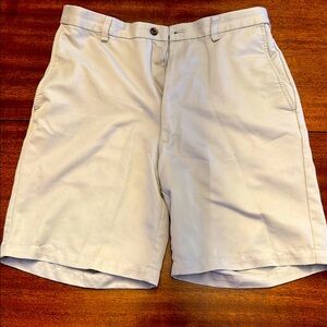 Haggar Tan Flat Front Shorts Classic Design
